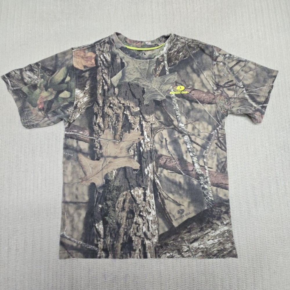 Mossy Oak Shirt Youth XL 14-16 Multicolor Camo Hunting Short Sleeve Tee